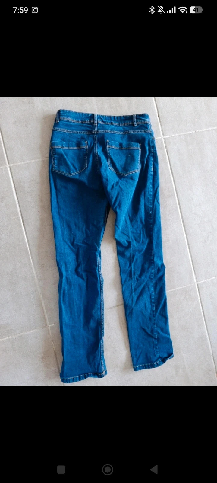 Jean Tissaia mujer T40 azul – Corte recto/slim – Stretch – photo 5